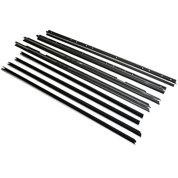1975 Chevrolet Impala/Caprice/Bel Air WINDOW CHANNEL WEATHERSTRIP FELT BELT LINE SEALS 8 PCS KIT (4 DR SEDAN) | WS2141P