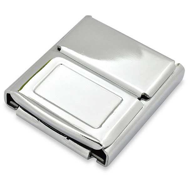1965 Pontiac GTO/LeMans/Tempest SEAT BELT CHROME BUCKLE ASSEMBLY DELUXE HAMILL RCF-50 | IN5691Z