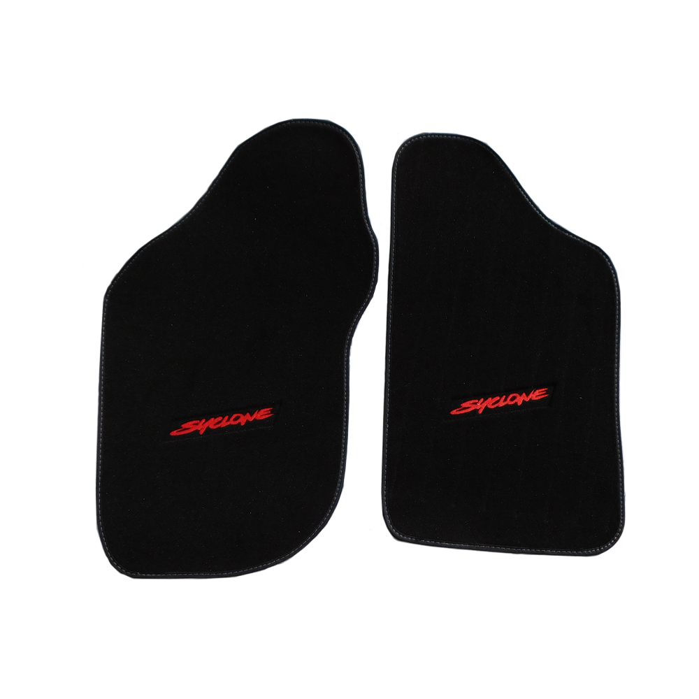 1988 GM Truck CARPETED FRONT FLOOR MATS SYCLONE RED EMBROIDERED LOGO | IN6024K