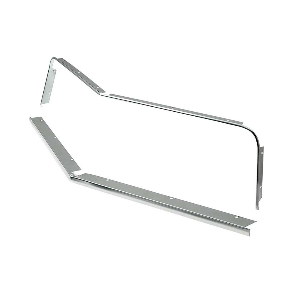 1975 Chevrolet Camaro GRILLE MOLDING SET, LT TYPE HEADER PANEL; OEM PART NUMBER 6260912 (LOWER), 344423 (UPPER) | 748593