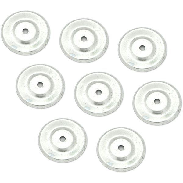 1971 Buick Skylark/GS/Regal/GN ROCKER MOLDING CLIP CORRECT SIZE 1-5/8 DIAMETER ROUND METAL CLIP WITH CENTER HOLE GM 1387408 SET OF 8 | HB1017Z