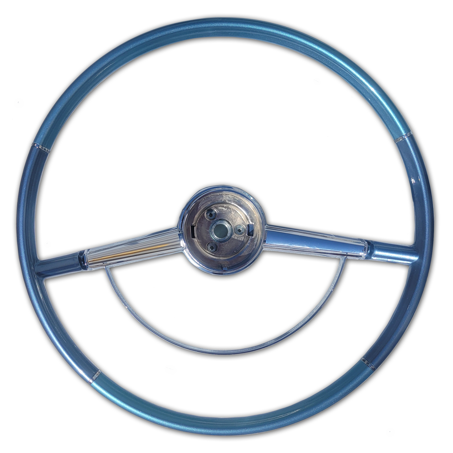 1964 Chevrolet Impala/Caprice/Bel Air IMPALA STEERING WHEEL & HORN RING KIT - TWO-TONE BLUE | 9740630