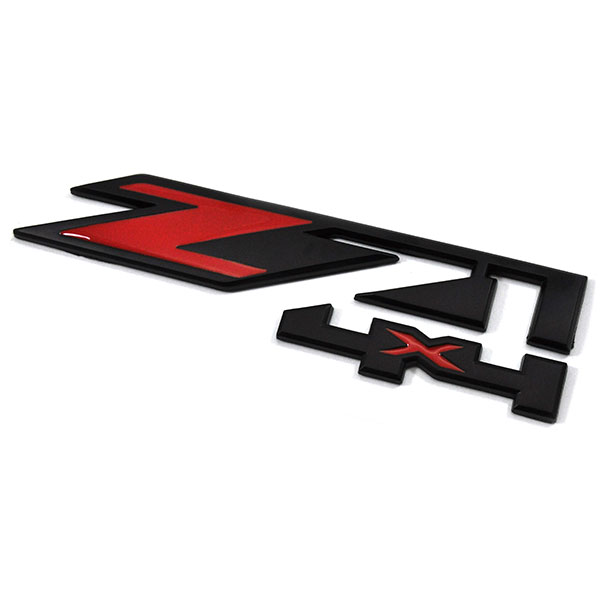 2000 GM Truck SILVERADO / SIERRA Z71 4X4 RED & BLACK FENDER EMBLEM â€“ PAIR | EM7146K