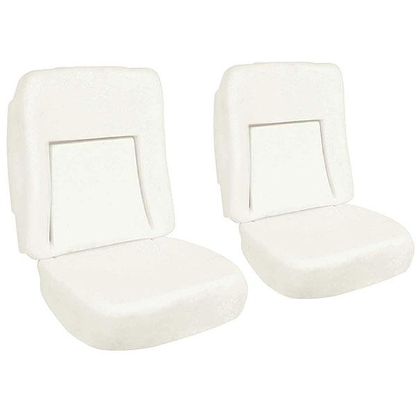 1969 Chevrolet Camaro FRONT BUCKET SEAT FOAM (DELUXE SEAT - UPPER & LOWER FOR ONE SEAT) THICKER - PAIR | IN1045R