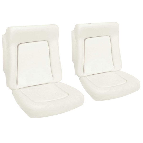1967 Pontiac Firebird/TransAm FRONT BUCKET SEAT FOAM (STANDARD AND 67 DELUXE - UPPER & LOWER FOR TWO SEATS) - PAIR | IN2755F