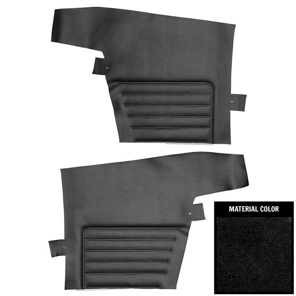 1968 Chevrolet Camaro REAR STANDARD CONVERTIBLE QUARTER TRIM PANELS (UNASSEMBLED) - PR | IN3451R