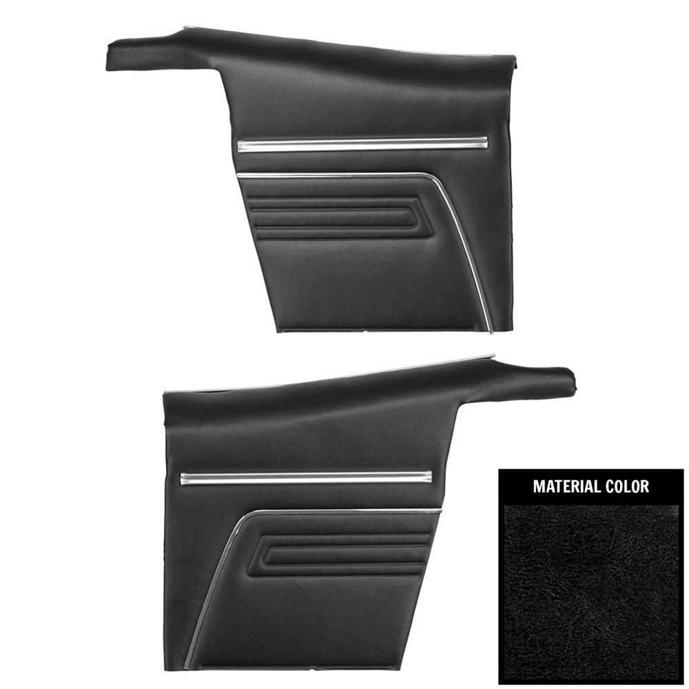 1969 Chevrolet Camaro REAR STANDARD CONVERTIBLE QUARTER TRIM PANELS (ASSEMBLED) - PR | IN4502R