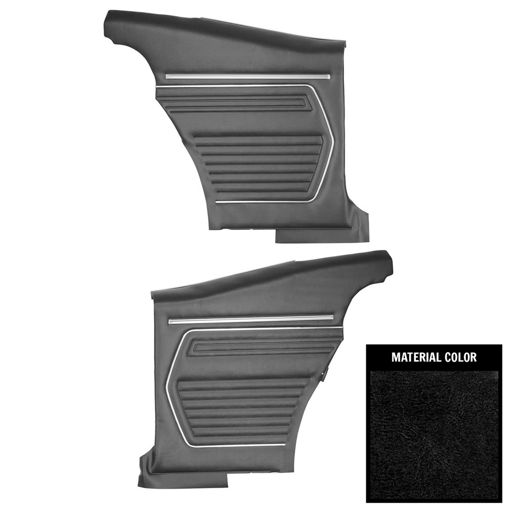 1969 Chevrolet Camaro REAR STANDARD HARDTOP QUARTER TRIM PANELS (ASSEMBLED) - PR | IN4503R