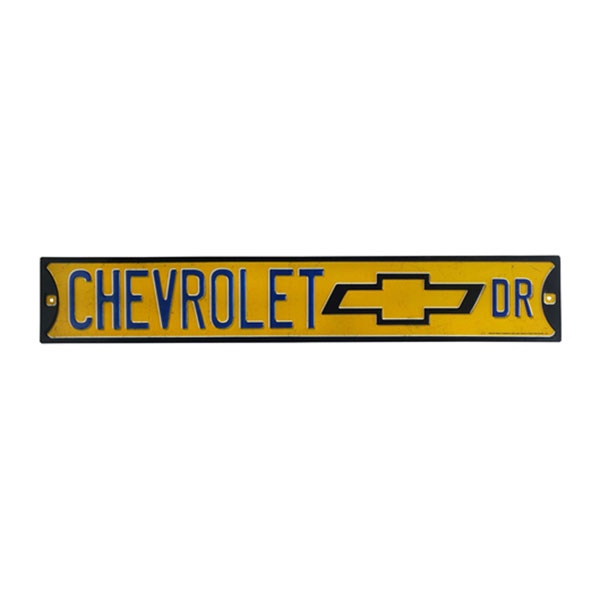 Chevrolet Dr. Embossed Tin Street Sign 20